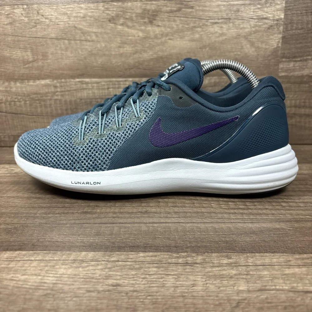 Nike Lunar Apparent Green Blue Womens US Size 10 EUR 42 908998-400 Running Shoes